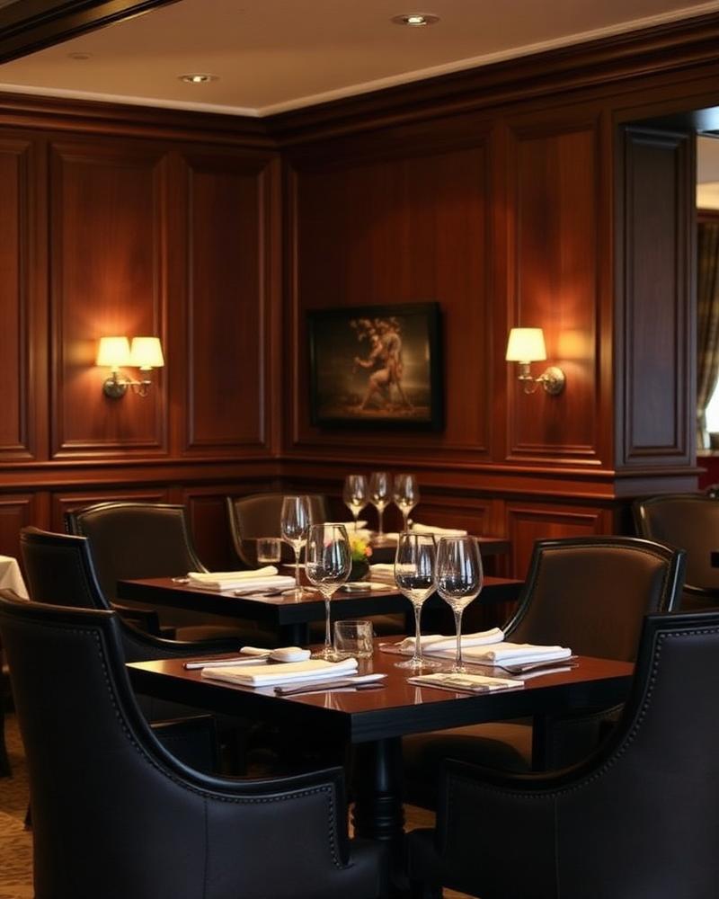 Restaurant interior at the hotel